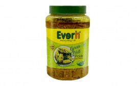 Everin Green Chilli Pickle   Plastic Jar  1 kilogram